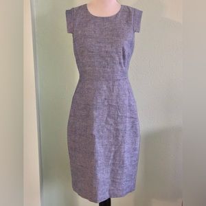 J Crew chambray linen midi dress